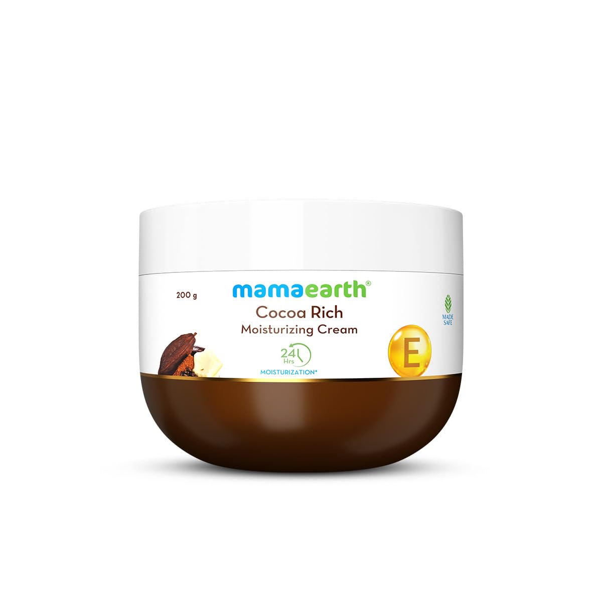 Mamaearth Cocoa Rich Moisturizing Cream With Cocoa Butter & Vitamin E For Deep Nourishment - 200 G